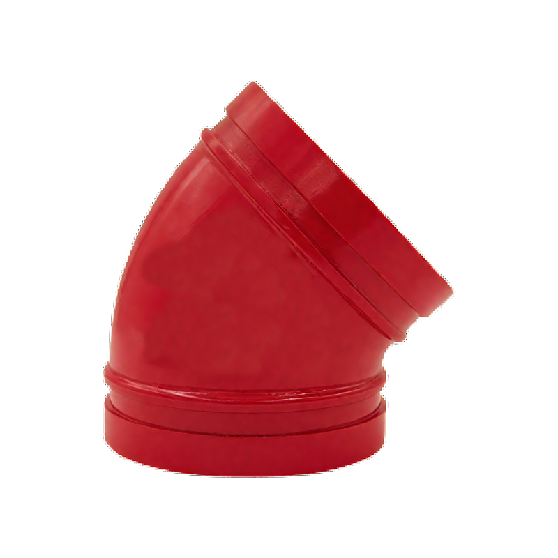 Ductile Iron Grooved Pipe Fitting - Type X 45&deg; Elbow