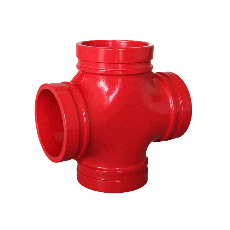180X  Ductile Iron Grooved Fitting - X-Type Grooved Cross