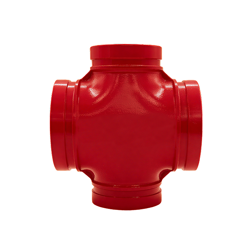 180RX Ductile Iron Grooved Fitting - X-Type Reducing Grooved Cross
